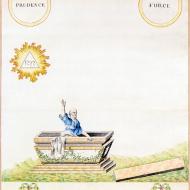 Hiram sortant du tombeau. Maître Écossais de Saint-André, 1810. R.E.R.