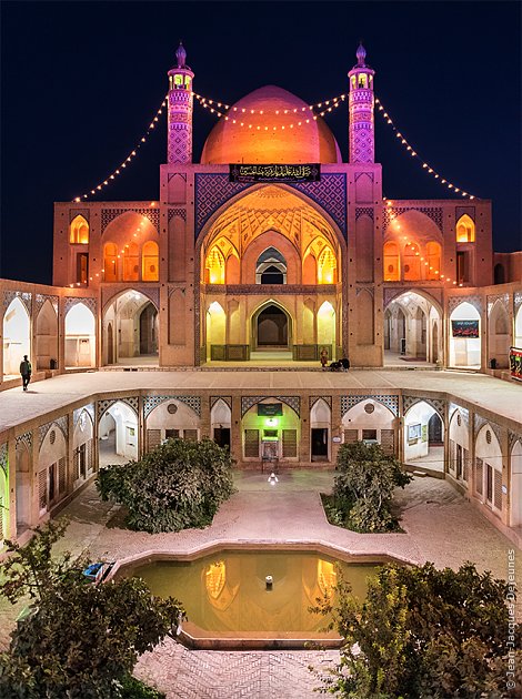 Mosquée et médersa Âgha Bosorg, Kâshân, Iran