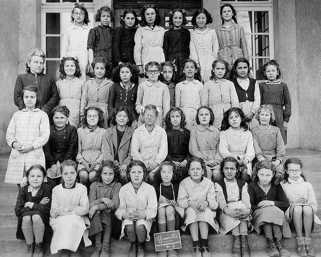 1960 - Classe de filles de Geneviève Follet