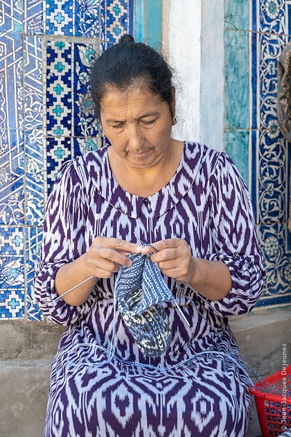 Portrait d'une tricoteuse