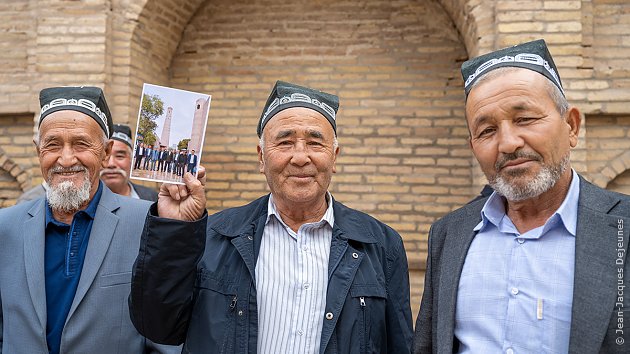 Trois pèlerins Ouzbeks
