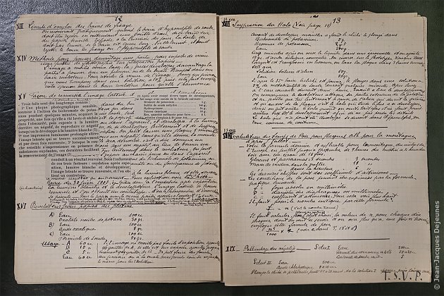 Mode de développement des films Lumière