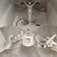 Véronique et la Crucifixion sur la façade de la Passion