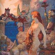 Ishtar nue devant la Reine des Enfers, Ernest Wallcousins