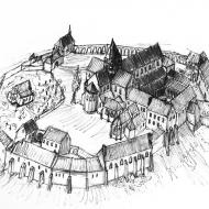 L'abbaye de Disibodenberg en 1500