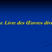 Le Livre des Œuvres divines