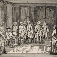 Cérémonie d'initiation maçonnique. BnF