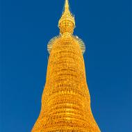 Ombrelle de la Pagode Schwedagon. Yangon, Birmanie