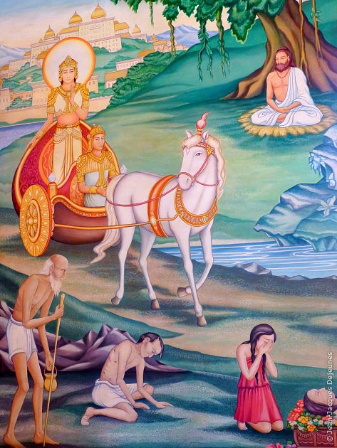 La rencontre de Siddhārta Gautama