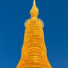 Ombrelle de la Pagode Schwedagon. Yangon, Birmanie