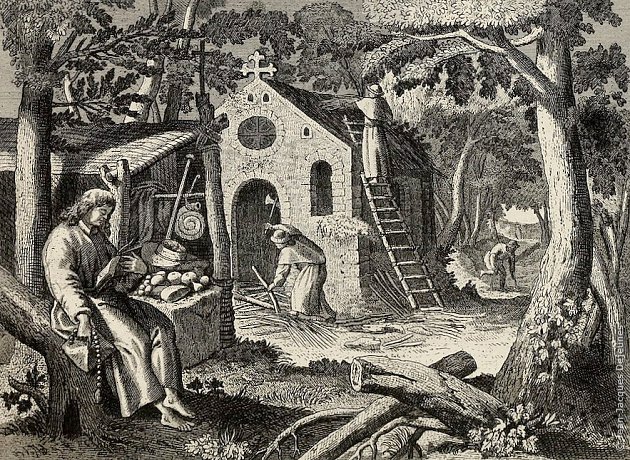 Les Cathares, successeurs des apôtres et des premiers chrétiens, gravure de Paul de Telmise