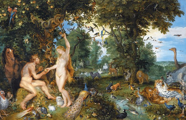 Le Jardin d'Éden et la chute de l'homme, Jan Brueghel et Pierre Paul Rubens, vers 1615