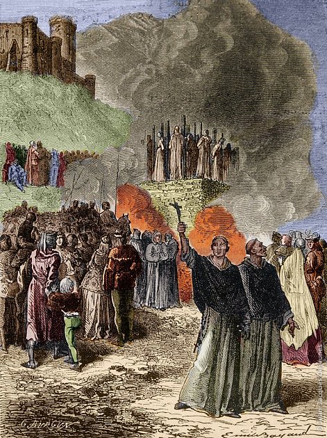 Les derniers défenseurs de Montségur sont brûlés, Émile-Antoine Bayard