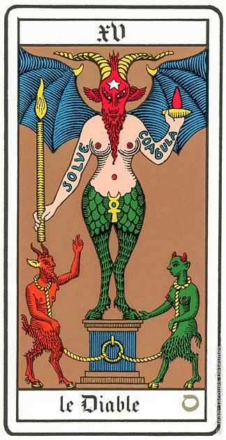 Le Tarot, lame XV, Le Diable