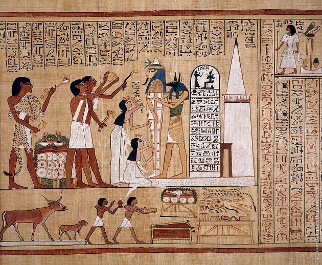 Rituel de l'ouverture de la bouche. Papyrus de Hounefer, XIXe Dynastie