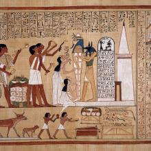 Rituel de l'ouverture de la bouche. Papyrus de Hounefer, XIXe Dynastie