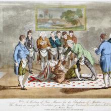 "Les cinq points parfaits de la Maîtrise". Palser, 1812. G.L.U.A.