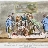 Palser, estampe aquarellée, 1812, GLUA