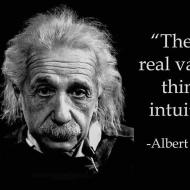 "L'important, c'est l'intuition." Albert Einstein