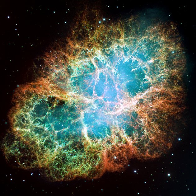 Nébuleuse du Crabe par Hubble en 2005, photo NASA