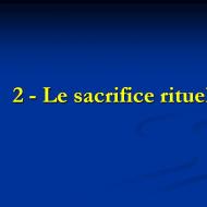 Le sacrifice rituel