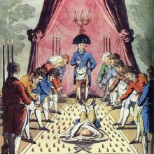 Estampe aquarellée du type de Gabanon, gravure anglaise, 1812