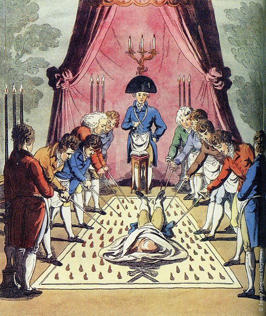Estampe aquarellée du type de Gabanon, gravure anglaise, 1812