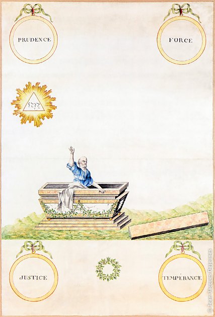 Hiram sortant du tombeau, Maître Écossais de Saint-André, R.E.R.