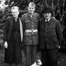 1945 - Juliette, Fernand et Prosper Dupuis