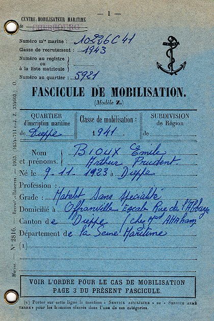 1943 - Émile Bioux