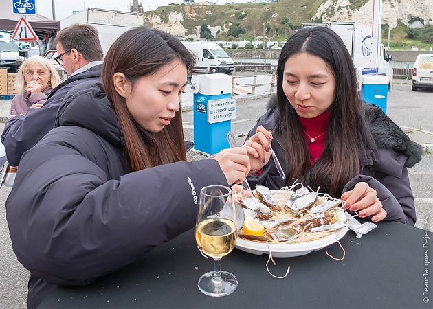 Dégustation d'huîtres